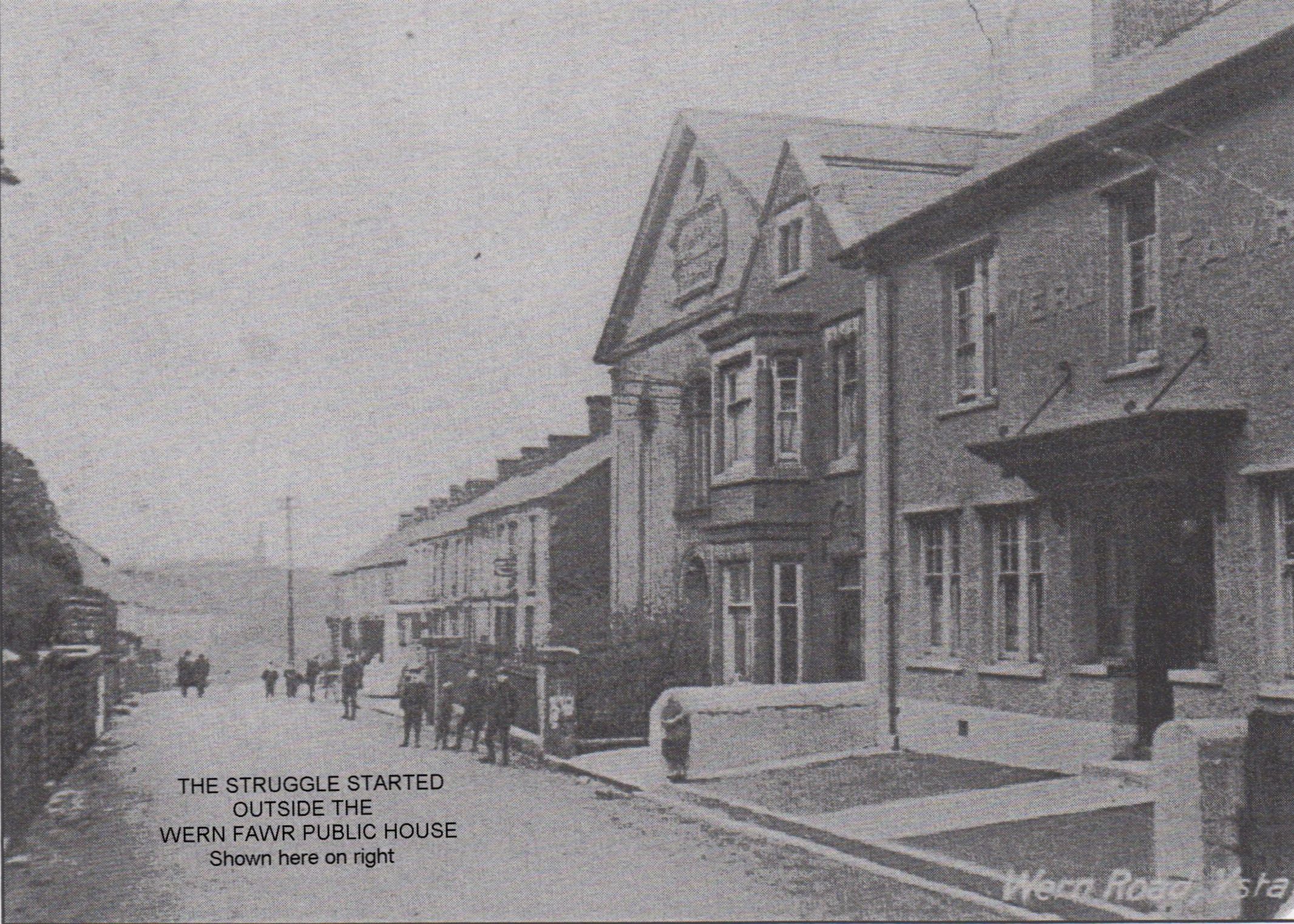 An old photograph of the Wern Fawr, Ystalyfera