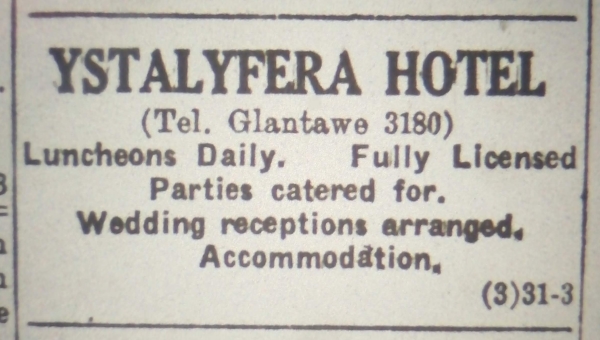 A 1951 advert in the Llais newspaper
